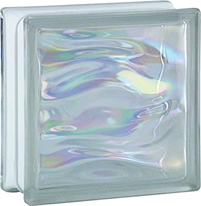 Patrón de ladrillo de vidrio "Agua": ver precio y características Foto del patrón de ladrillo de vidrio "Agua"