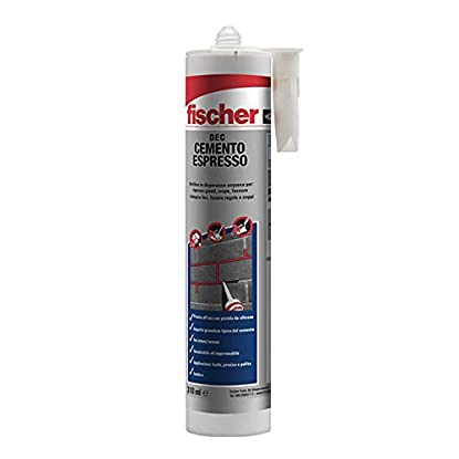Fischer DEC Cemento Espresso, Sellador para Reparación y Relleno de Grietas en Juntas Internas y Externas, Uso con Pistola de Silicona, 522431: ver precio y características Foto de Fischer DEC Cemento Espresso, sellador para reparación y relleno de grietas en juntas internas y externas, uso con pistola de silicona, 522431