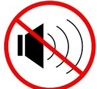 Un clásico sin señal de sonido Una señal de no sonido