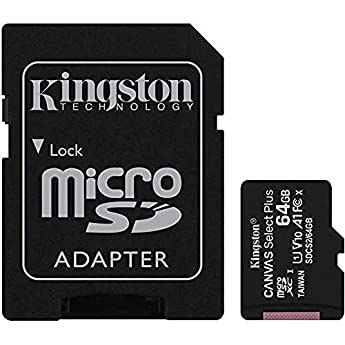 Tarjeta microSD Kingston Canvas Select Plus SDCS2 / 64GB Clase 10 con Adaptador SD Incluido, 64GB: ver precio y características Foto de Kingston Canvas Select Plus SDCS2 / 64 GB Clase 10 tarjeta microSD con adaptador SD incluido, 64 GB
