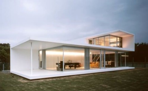 Una casa prefabricada de mampostería de diseño