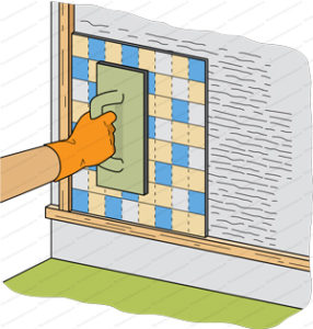 pose de mosaico