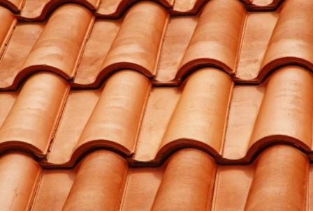 Tejas de terracota.