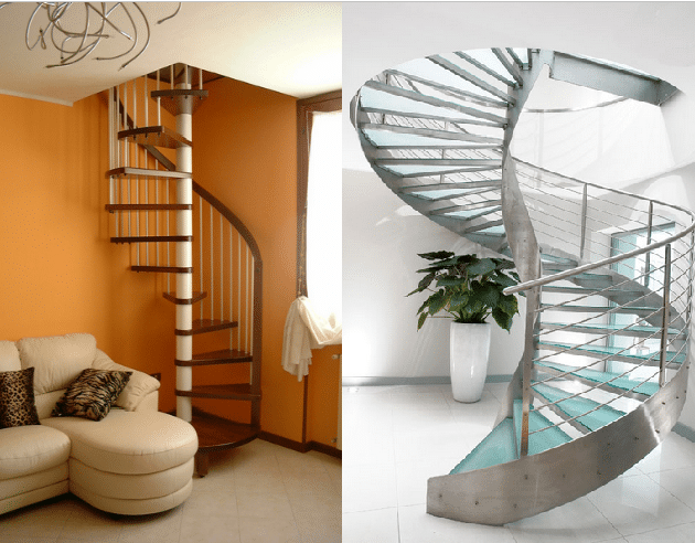 tipo escalera de caracol