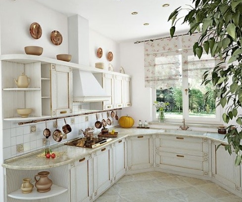 Una cocina de estilo provenzal.