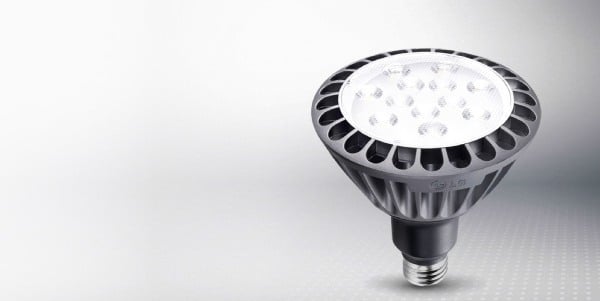 Una bombilla LED.
