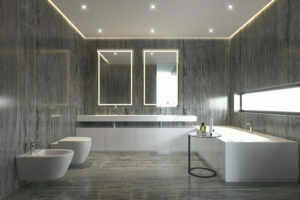 Baño con bañera grande