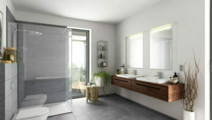 baño con azulejos