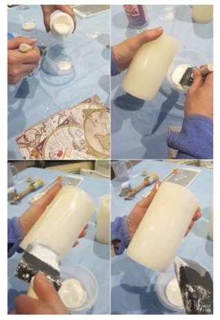 Cómo pegar imágenes con decoupage