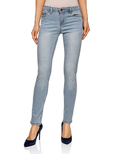 oodji Ultra Mujer Vaqueros Ajustados Push Up