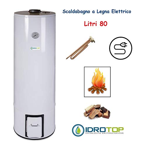 Calentador de agua eléctrico de madera LER80 80 ...