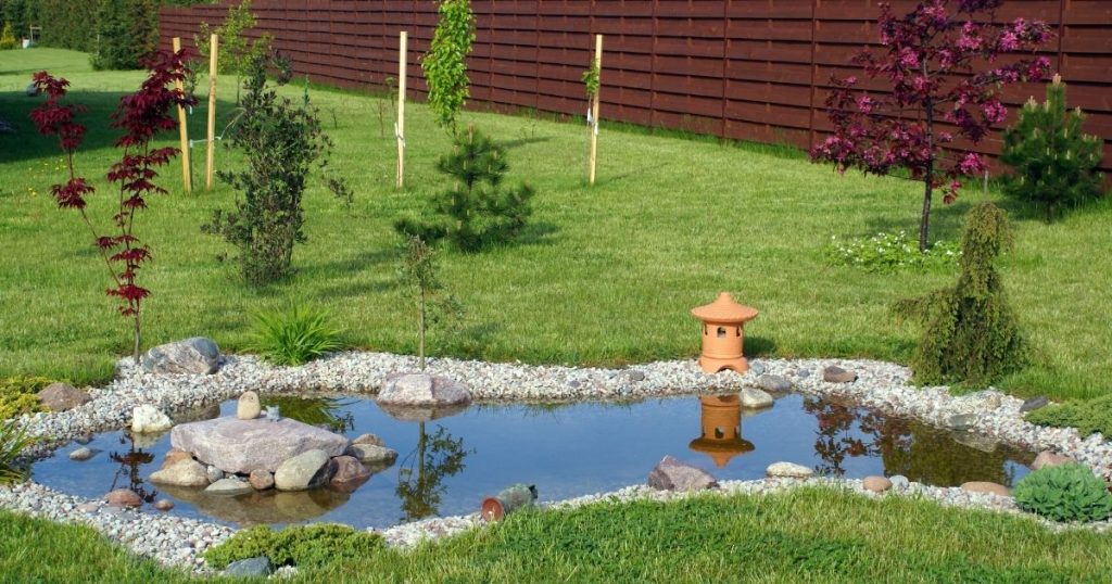 Estanque de jardín de bricolaje