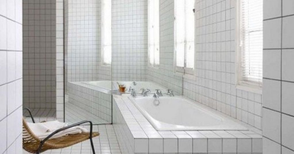 revestimiento de baño de cerámica color liso